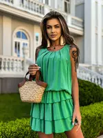 Edoti Bombshell dress with frills