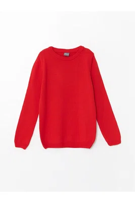 LC Waikiki Lw - Crew Neck Basic Long Sleeve Girl's Knitwear Sweater