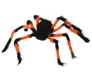 Dekoračný pavúk čierno-oranžový 75cm