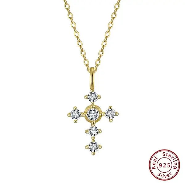 925 Sterling Silver Micro Pave 5A Clear Cubic Zirconia Pendants