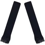 1 Pair Acrylic Fibers Long Mesh Lace Gloves
