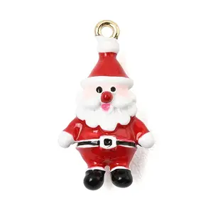 Christmas Alloy Enamel Pendants
