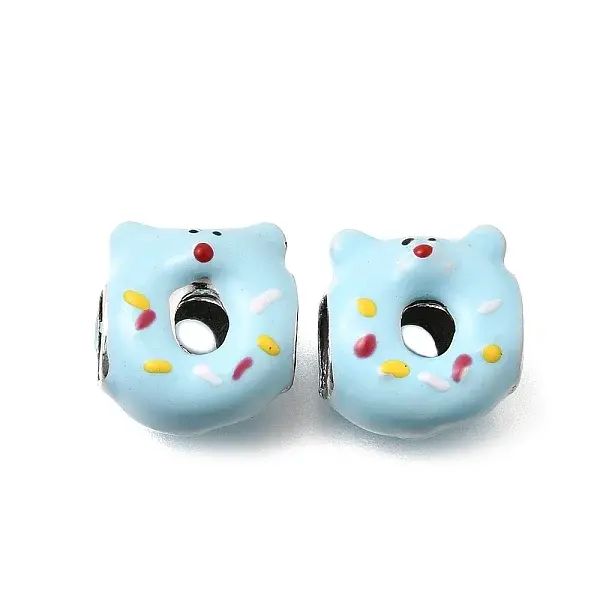 Alloy Enamel European Beads