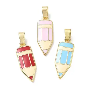 Brass with Enamel Pendants