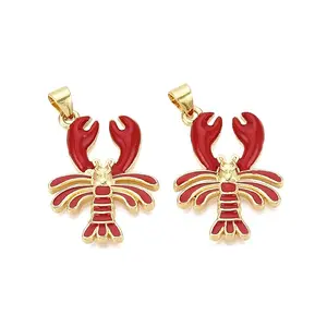Brass Enamel Pendants