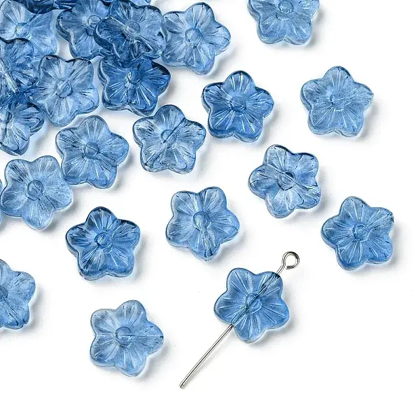 30Pcs Baking Paint Glass Beads