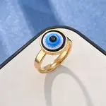 Stainless Steel and Enamel Finger Rings