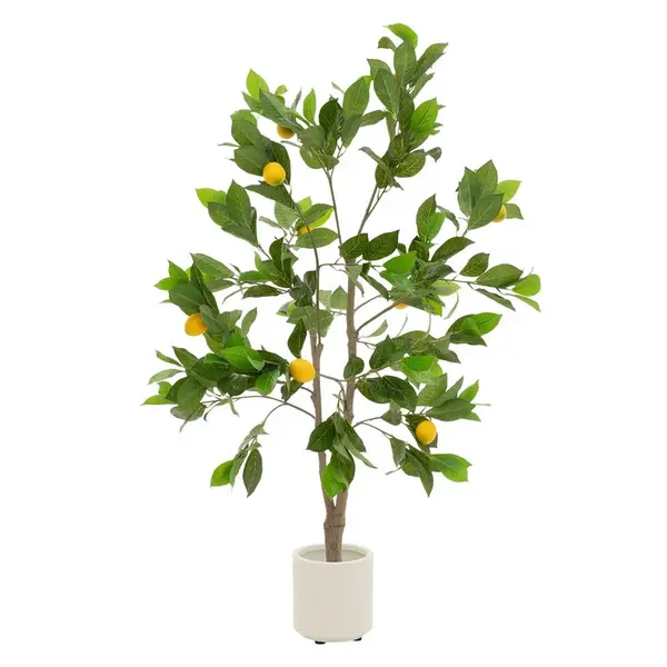 ML-DESIGN UMĚLÁ ROSTLINA citroník 130 cm z plastu