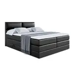 ALTDECOR POSTEL boxspring BOXI3 KING – 120 × 200 – H3/H4 – vysoce lesklá černá