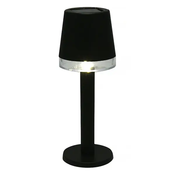 Mondex SOLÁRNÍ LAMPA, plast, černá