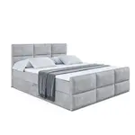 ALTDECOR AMERICKÁ postel OHIO-Z – 140 × 200 cm – H3 – světle šedá