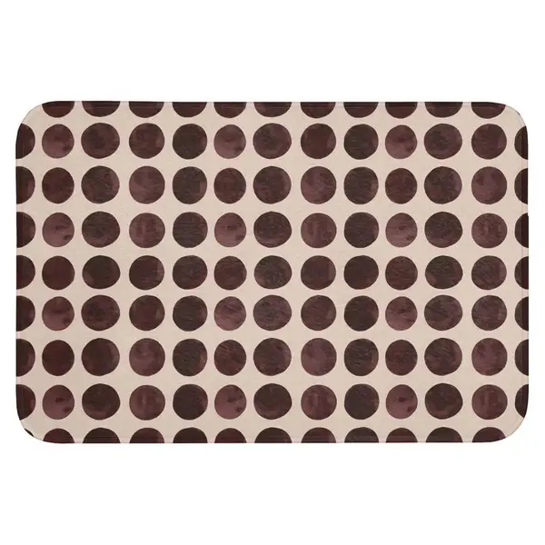 OnlyWow WC PŘEDLOŽKA Puntíky - Vzor - Hnědý 90x60 cm