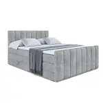 ALTDECOR POSTEL boxspring OTTA-Z KING – 200 x 200 – H3/H4 – šedá