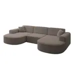 ALTDECOR SEDACÍ souprava MARI-U1 – 303 × 171 × 79 cm, hnědá, buklé