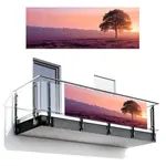 MuchoWow BALKONOVÁ ZÁSTĚNA Strom - vřes - východ slunce 300x110 cm