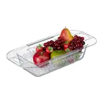 Relaxdays CEDNÍK Transparentní výsuvný plast bez BPA