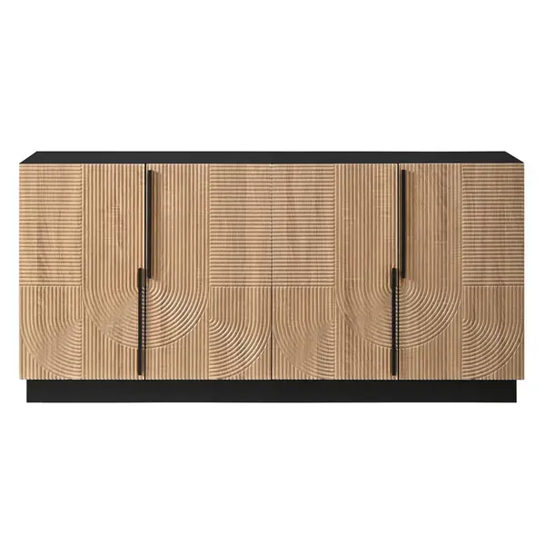 FLIEKS KOMODA 4 Dvířka Reliéfní čelo MDF Moderní
