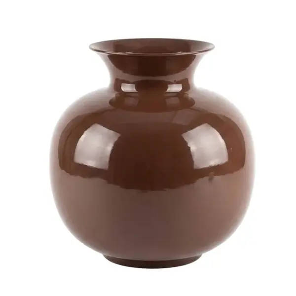 Mondex VÁZA Roger, kov, čokoládová, 18,5/29/34cm
