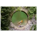 OnlyWow ZAHRADNÍ PLAKÁT Pták - průhled - Robin 90x60 cm