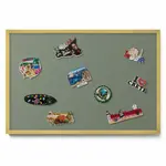 TULUP MAGNETICKÁ TABULE 60x40 cm zlatý rám – Tmavě modrá barva