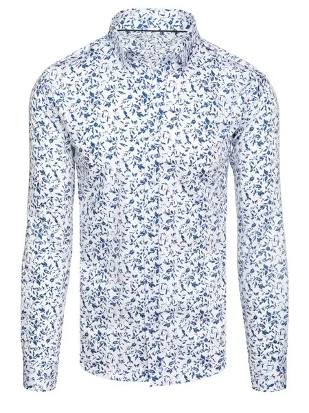 Pánská vzorovaná košile slim fit