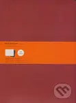 Moleskine - sada 3 veľkých linajkových zošitov (červená)