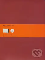 Moleskine - sada 3 veľkých linajkových zošitov (červená)