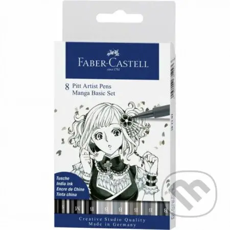 PITT umelecké fixky Manga set, 8 ks