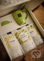 Darčekový set: sypané čaje Vitalita, Jazmín Ostružina, Imuno + šálka zelená Pureway