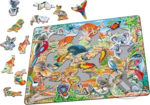 Austrálska fauna FH45 - puzzle z kategorie Naučné puzzle