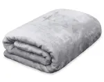 Flanelová deka Viktória 140x200 cm, strieborná%