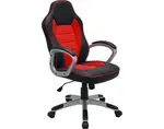 Kancelárske kreslo Star, čierne / červené%