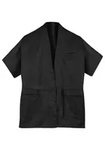 Kadernícke kimono na farbenie a strihanie M-L Sibel - čierne (598013202) + darček zadarmo