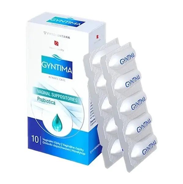 GYNTIMA Probiotica vaginální čípky 10 kusů