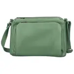Dámska kožená crossbody kabelka šedozelená - ItalY Bandit