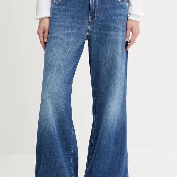 Džíny Guess Jeans dámské, modrá barva, W5YA0O D0021