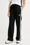 Tepláky adidas Essentials dámské, černá barva, s aplikací, JW7182
