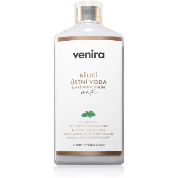 Venira Bělicí ústní voda s aktivním uhlím bělicí ústní voda s aktivním uhlím 500 ml