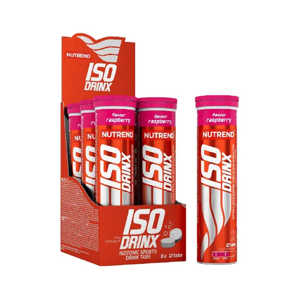 Nutrend Isodrinx Tabs malina 12 šumivých tablet