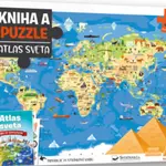 Kniha a puzzle Atlas sveta