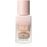 Makeup Revolution Skin Silk Serum Foundation lehký make-up s rozjasňujícím účinkem odstín F1 23 ml