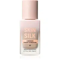 Makeup Revolution Skin Silk Serum Foundation lehký make-up s rozjasňujícím účinkem odstín F1 23 ml