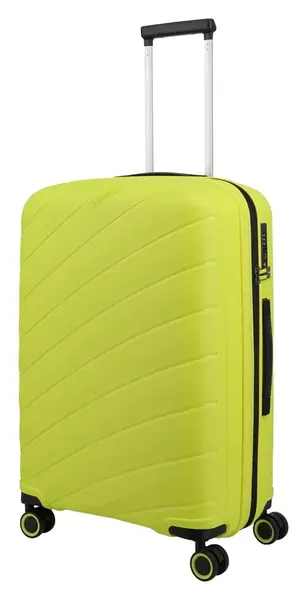 Střední skořepinový kufr na kolečkách Travelite Burano M Apple green