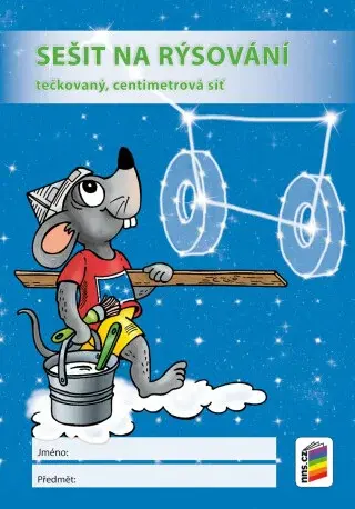 Sešit na rýsování (tečkovaný, centimetrová síť) (S-05)