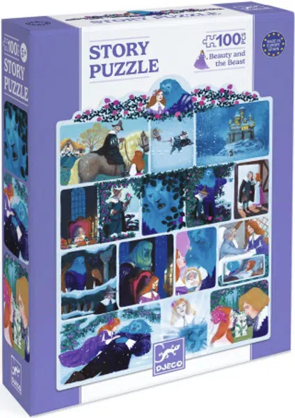 Příběhové puzzle - Kráska a zvíře 100 dílků