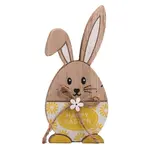 Z-TRADE Dekorácia drevo žltá Zajac 65 x 145 mm