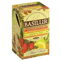 BASILUR Assorted Black Magic zmes čiernych čajov 25 vrecúšok