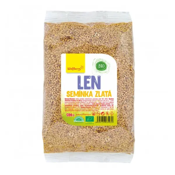 WOLFBERRY Ľanové semienko zlaté BIO 500 g