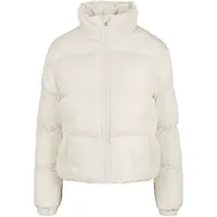 Women's short peach jacket with white sand