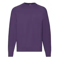 Fioletowa bluza męska Raglan Sweat Fruit of the Loom